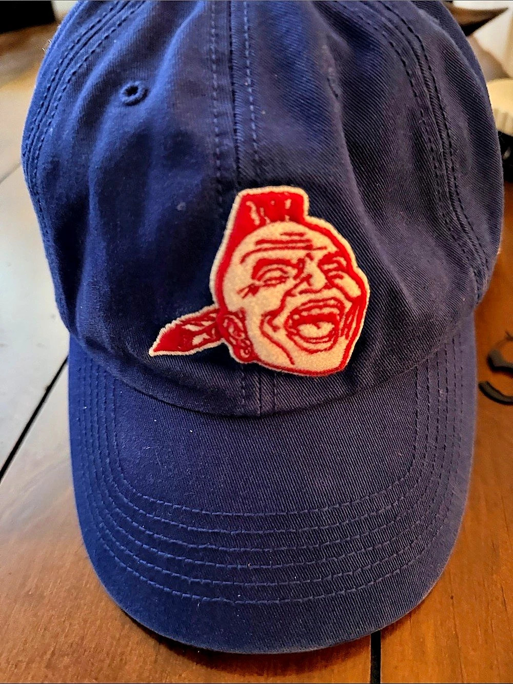 Atlanta Braves Chief Noc-A-Homa Retro Logo Dad Hat Embroidered